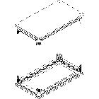 TESTATA E KIT DI BASE PER ARMADI HDX 600X350MM COMPLETO DI PANNELLI PASSACAVI - BTICINO 91801/63A product photo