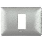 MATIX - PLACCA MODULO 503 1P SILVER - BTICINO AM4803M1MSL - BTICINO AM4803M1MSL product photo
