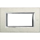 AXOLUTE PLACCA 4P ALLUMINIO HA4804XC - BTICINO HA4804XC product photo
