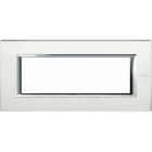 PLACCA RETTANGOLARE 6P SPECCHIO ACIDATO VETRO AXOLUTE - BTICINO HA4806VSA product photo