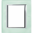 PLACCA RETTANGOLARE 3+3P VETRO KRISTALL VETRO AXOLUTE - BTICINO HA4826VKA product photo