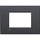 LIVING LIGHT PLACCA 3P ANTRACITE AIR LNC4803AR - BTICINO LNC4803AR product photo
