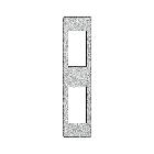 LL - PLACCA PROFILATO 1+1P TECH - BTICINO LND4812TE - BTICINO LND4812TE product photo