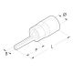 CAPOCORDA ROSSO A PUNTALE TONDO P=12MM - CEMBRE RF-P12 product photo Photo 03 2XS