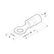 CAPOCORDA RINFOR.ROSSO OCCH.VITE 6MM.B=11,6 - CEMBRE RKY-M6/1 - CEMBRE RKY-M6/1 product photo Photo 03 2XS
