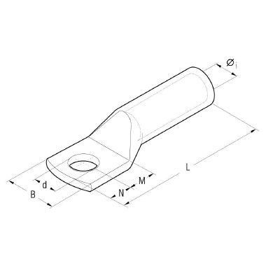 CAPOCORDA COLLETTO LUNGO SEZ.150MMQ VITE 12 - CEMBRE 2A30-M12 - CEMBRE 2A30-M12 - CEMBRE 2A30-M12 product photo Photo 02 3XL
