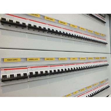 TARGHETTA MG-TAPW BIANCA 9X20 X CAVI/COMP. - CEMBRE 49090N product photo Photo 01 3XL