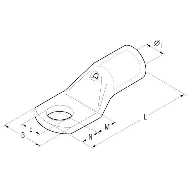 CAPOCORDA SEZ.4-6MMQ VITE 8MM - CEMBRE A1-M8 product photo Photo 02 3XL