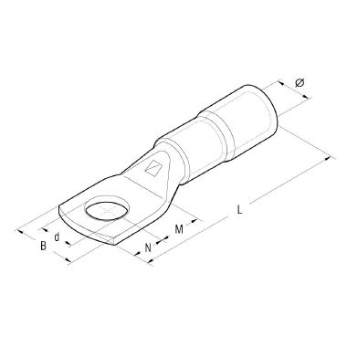 CAPOCORDA ISOLATO SEZ.25MMQFLEX VITE 12MM - CEMBRE ANE5-M12 - CEMBRE ANE5-M12 - CEMBRE ANE5-M12 product photo Photo 02 3XL
