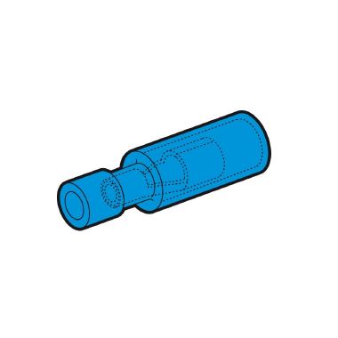 CAPOCORDA AD INNESTO CILINDRICO FEMMINA BLU DIAMETRO 5MM - CEMBRE BF-BF5 product photo Photo 02 3XL