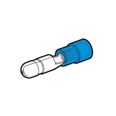 CAPICORDA AD INNESTO CILINDRICO MASCHIO BLU DIAMETRO 5MM - CEMBRE BF-BM5 product photo Photo 02 3XL