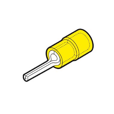 CAPOCORDA GIALLO A PUNTALE TONDO P=12mm CEMBRE GF-P12 - CEMBRE GF-P12 product photo Photo 02 3XL