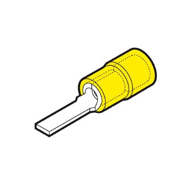 CAPOCORDA GIALLO A PUNTALE PIATTO P=13,3x4 CEMBRE GF-PP12 - CEMBRE GF-PP12 product photo Photo 02 3XL