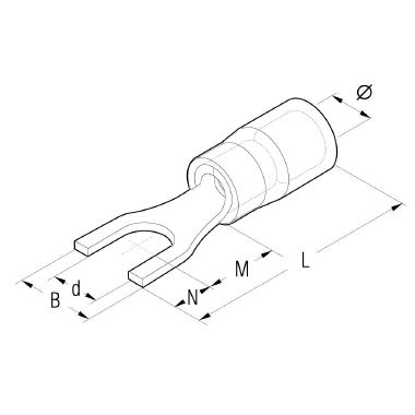 CAPOCORDA HALOGEN FREE ROSSO FORC.VITE 5MM. - CEMBRE RP-U5 - CEMBRE RP-U5 product photo Photo 03 3XL