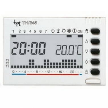 CRONOTERMOSTATO DIGITALE SETTIMANALE INCASSO 3X1,5 AAA BIANCO - CAME AUTEL STUDIO SR TH345BI product photo Photo 01 3XL
