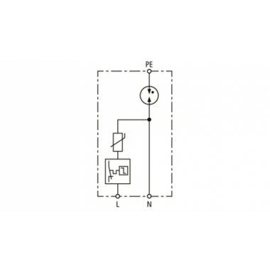 SCARICATORE DI SOVRATENSIONE SPD T2 1P+N MONOBLOCCO - DEHN 900451 product photo Photo 03 3XL