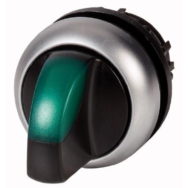 Selettore, 2 posizioni, illuminato, verde - EATON 284395 product photo Photo 01 3XL