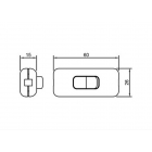 P.DE E14 A CANDELA H 65 ANTICHIZZATO NIPLES - F.A.I. SRL 1200/ANZ/NIP product photo