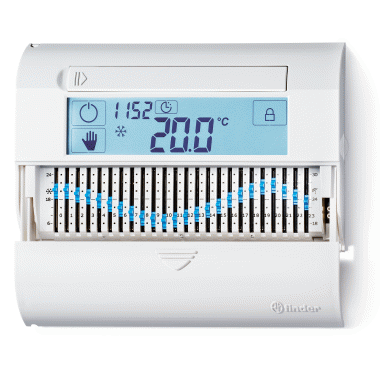 CRONOTERMOSTATO TOUCH-SLIDE PARETE  BIANCO - FINDER 1C6190030101 product photo Photo 01 3XL