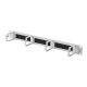Pannello asolato 19' 1U 4 anelli+spazzola, grigio - FANTON 28342 product photo Photo 01 2XS