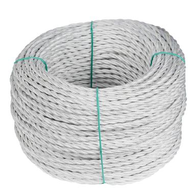 CAVO TRECCIA SETA 3G0,75 MAT.100M.    BI - FANTON 93806 - FANTON 93806 - FANTON 93806 product photo Photo 02 3XL