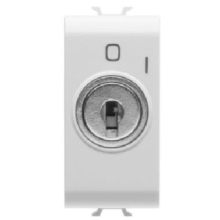 INTERRUTTORE 1M 2P 10AX+CHIAVE BIANCO - GEWISS GW10006 product photo