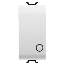 PULSANTE BIPOLARE 250V ac - NA 16A - GENERICO - SIMBOLO 0 - 1 MODULO - BIANCO - CHORUS - GEWISS GW10134 product photo