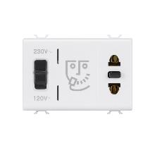 PRESA PER RASOIO+TRASF.ISOL.3M BIANCO - GEWISS GW10331 - GEWISS GW10331 - GEWISS GW10331 product photo