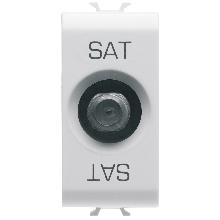 PRESA TV/SAT 1M PASS.5DB C.F-FEMM.BIANCO - GEWISS GW10372 - GEWISS GW10372 - GEWISS GW10372 product photo
