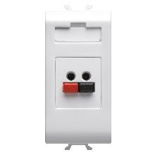 CONNETTORE DIFFUSIONE SONORA BIANCO - GEWISS GW10458 - GEWISS GW10458 product photo