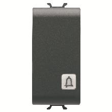 PULSANTE 1M 1P NA 16A CAMPANELLO NERO - GEWISS GW12153 - GEWISS GW12153 - GEWISS GW12153 product photo