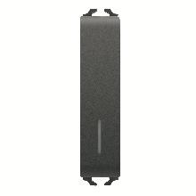 PULSANTE 1/2M 1P NA 10A ILL.LOC.NERO - GEWISS GW12162 - GEWISS GW12162 product photo