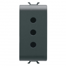 PRESA 1M 2P+T 10A P11 ST.ITA.NERO - GEWISS GW12201 product photo