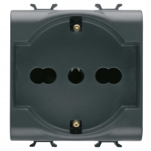 PR.2M 2P+T 16A BIV.P30-17 ST.ITA./TED.N. - GEWISS GW12204 - GEWISS GW12204 product photo