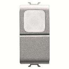 PULSANTE 1M 1P NA 16A SPIA TRASP.TITANIO - GEWISS GW14144 - GEWISS GW14144 - GEWISS GW14144 product photo
