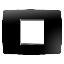 PLACCA ONE 2P NERO TONER - GEWISS GW16102TN - GEWISS GW16102TN - GEWISS GW16102TN product photo