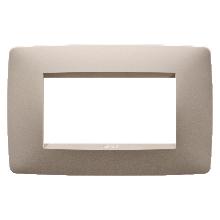 PLACCA ONE 4P CANAPA - GEWISS GW16104TC - GEWISS GW16104TC - GEWISS GW16104TC product photo