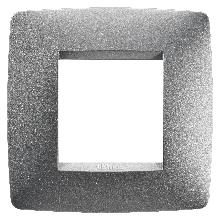 PLACCA ONE INT.2P TITANIO - GEWISS GW16122VT - GEWISS GW16122VT - GEWISS GW16122VT product photo