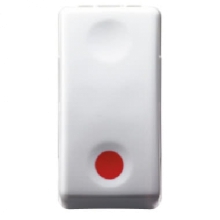 PULSANTE 1P NC+AUX NA -ARRESTO- SY/WT - GEWISS GW20523 product photo