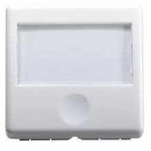 PULSANTE CON TARGA PORTANOME 2M ILLUMINAZIONE SY/WT - GEWISS GW20591 product photo