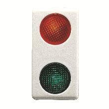 SPIA SEGN.DOPPIA ROSSO/VER.230V SY/WT - GEWISS GW20607 - GEWISS GW20607 - GEWISS GW20607 product photo