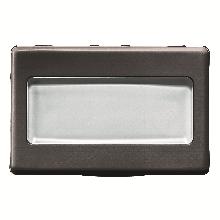 PULSANTE CON TARGA P.NOME 3M ILLUM.SY/BK - GEWISS GW21024 product photo