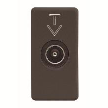 PRESA TV DIR.C.M.9,5MM SY/BK - GEWISS GW21381 - GEWISS GW21381 product photo