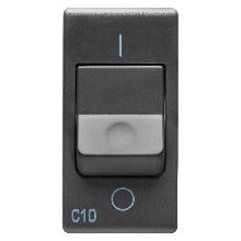 INTERRUT.AUT.MAG.1P+N C10 3KA 230V SY/BK - GEWISS GW21435 - GEWISS GW21435 - GEWISS GW21435 product photo