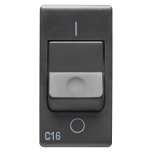 GEWISS - INTERRUTTORE AUTOMATICO MAGNETOTERMICO 230V AC - 1P+N 16A 3KA CURVA C - 1 MODULO - SYSTEM BLANCK - GEWISS GW21436 product photo
