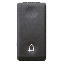 PULSANTE 1P NA 10A CAMPANELLO SY/BK - GEWISS GW21512 - GEWISS GW21512 - GEWISS GW21512 product photo