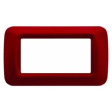 PLACCA 4 POSTI AMARANTO CLASSICO TOP SYSTEM - GEWISS GW22534 product photo