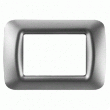 PLACCA 3 POS.TITANIO METALL.TOP SYSTEM - GEWISS GW22603 product photo
