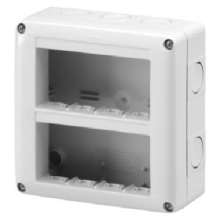 CONTENITORE 8(4X2) POSTI VERTICALE PROTETTO - GEWISS GW27023 product photo