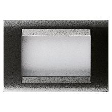 PLACCA 3 POS.ARDESIA METALLIZZ.PLAYBUS - GEWISS GW32003 product photo
